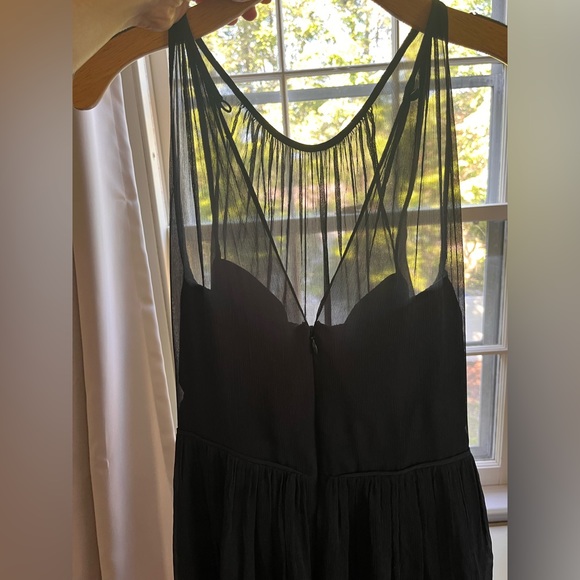 J. Crew Navy Megan dress in silk chiffon size 6 GUC - Picture 2 of 5